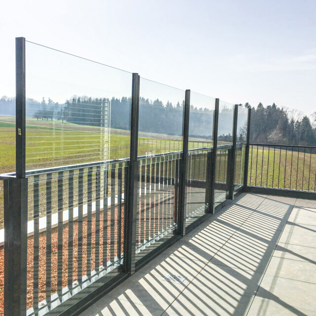 Windschutz 3 Slide Glass Balkon Windschutz Glass verstellbar