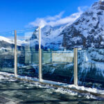 Partner 46 Slide Glass Balkon Windschutz Glass verstellbar Winter kälteresistent