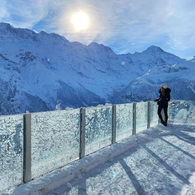 Windschutz 5 Slide Glass Balkon Windschutz Glass verstellbar winter eis