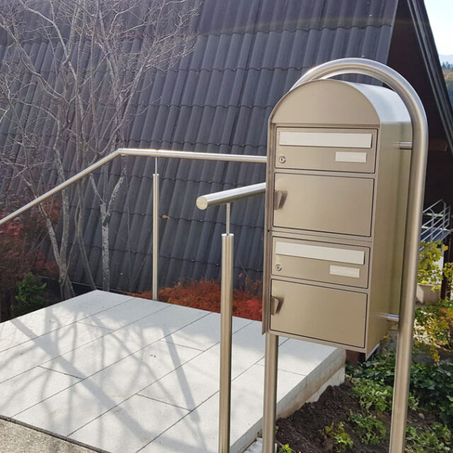 Briefkasten 4 briefkasten alu mit bogen 1