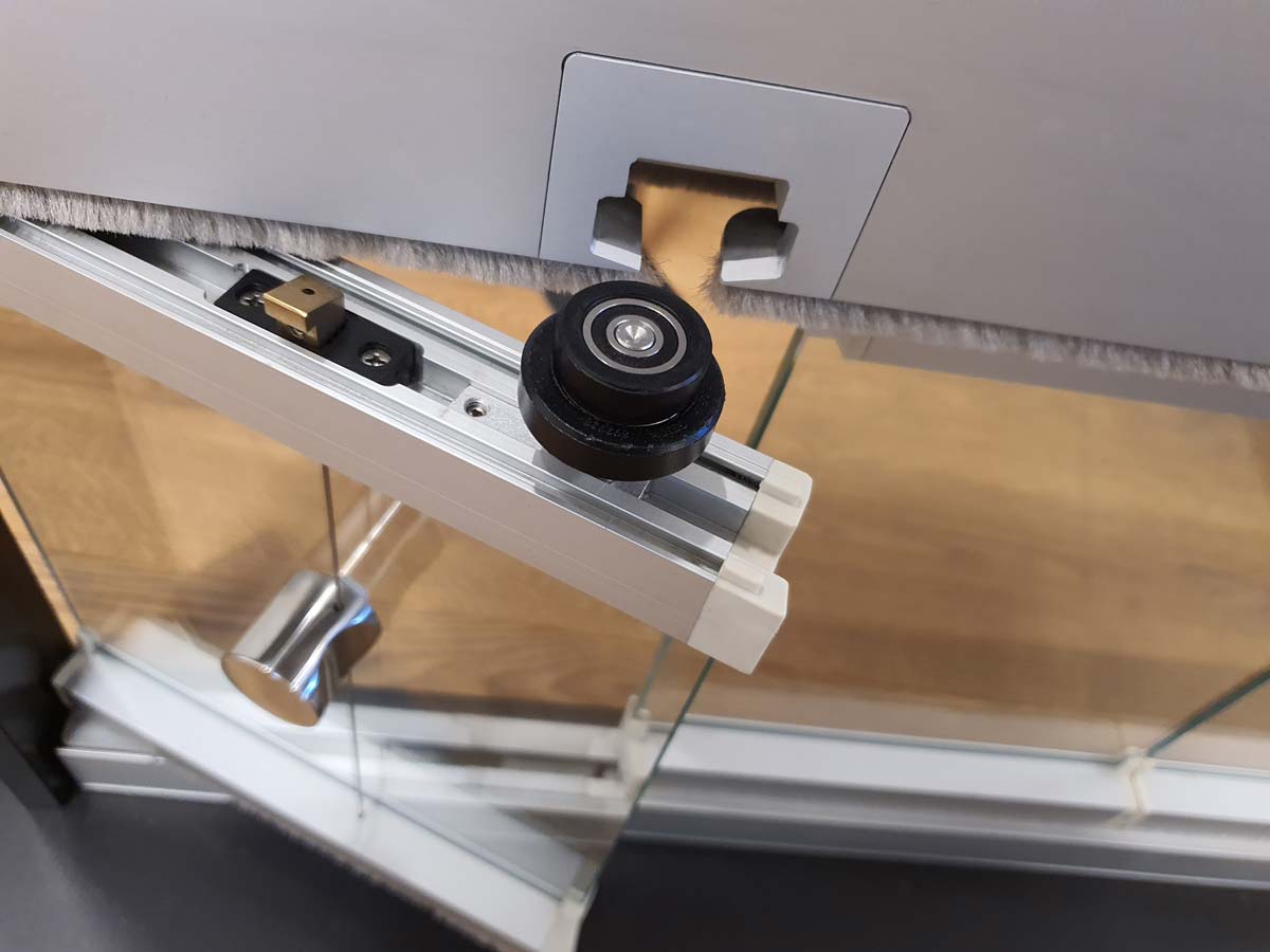 Faltglaswand simpel einfach elegant