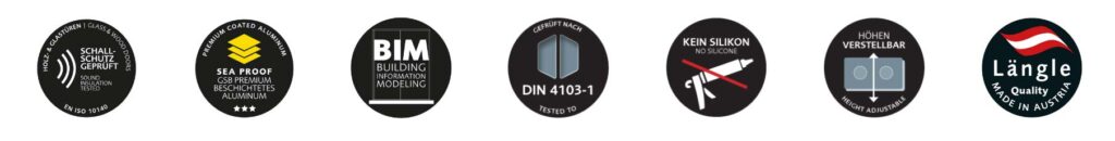 längle vorteile Glaswand