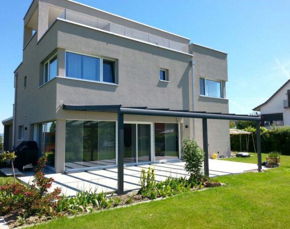 Pergola / gedeckter Sitzplatz 16 smotec glasdach terrasse ueberdachung 01