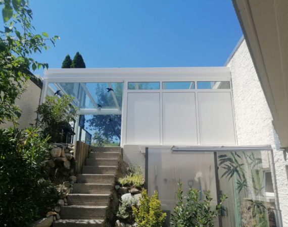 Pergola / gedeckter Sitzplatz 8 smotec glasdach terrasse ueberdachung 11