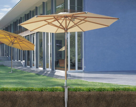 Krinner Schraubfundament 26 Sonnenschirm fundament Schrauben Garten Freizeit